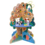 Manhattan Toy Playground Adventure Centro de Actividades de Madera para Niños Pequeños con Deslizadores, Pista de Ábaco,