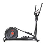 Sunny Health & Fitness Smart 17" Stride Elliptical Machine Trainer with Built-in Pulse Sensor and 16-Level Tension for H