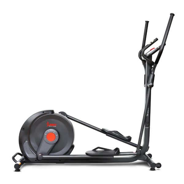 Sunny Health & Fitness Smart 17" Stride Elliptical Machine Trainer with Built-in Pulse Sensor and 16-Level Tension for H