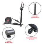 Sunny Health & Fitness Smart 17" Stride Elliptical Machine Trainer with Built-in Pulse Sensor and 16-Level Tension for H