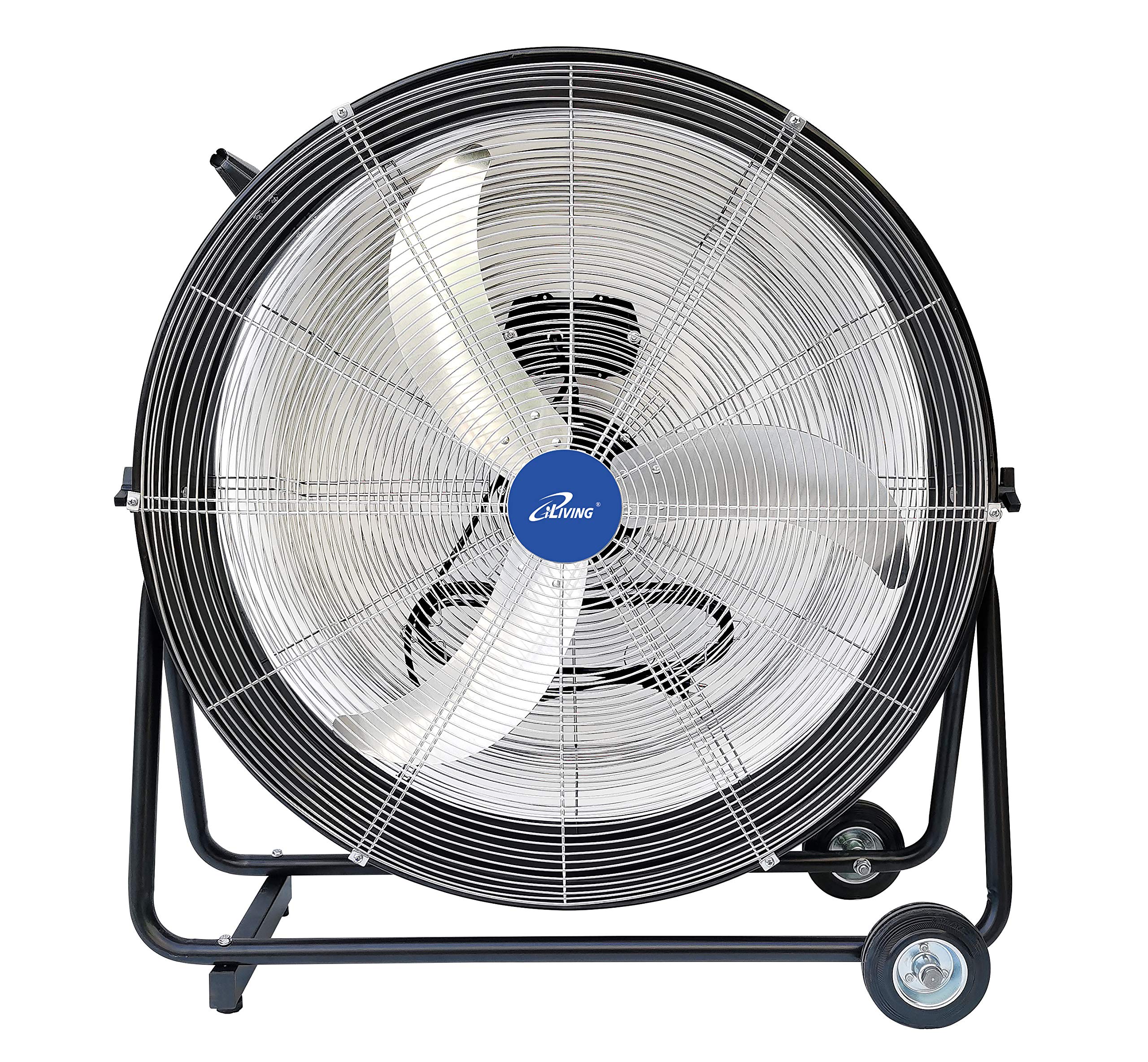 Version 1.0.0 Ventilador de tambor industrial iLIVING ILG8MF30-83 30 pulgadas 8300 CFM 3 velocidades certificado UL