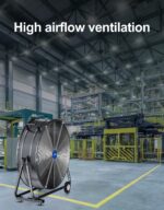 Ventilador de tambor industrial iLIVING ILG8MF30-83 30 pulgadas 8300 CFM 3 velocidades certificado UL
