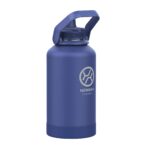 Termo Botella de Agua Térmica Takeya Pickleball Acero Inoxidable con Tapa de Boquilla y Asa 64 oz Azul Rally