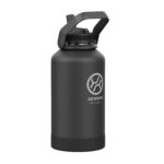 Termo Botella de Agua Térmica TAKAP Pickleball Acero Inoxidable con Popote y Asa 64 oz Negro Ace Black