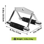 Juego de accesorios para máquina de cable de 6 piezas, accesorio para máquina de cables de barra LAT, mango doble D, bar