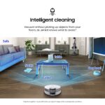 Aspiradora Robot Samsung Jet Bot AI+ VR50T95735W con Reconocimiento de Objetos, Estación de Limpieza, Filtro de 5 Capas,