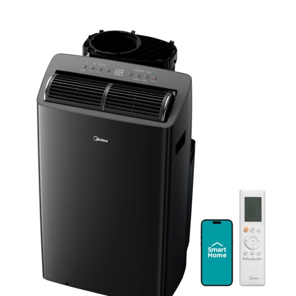 Aire acondicionado portatil Midea MAP12S1TBL 12000 BTU 10000 BTU SACC inversor ultra silencioso cobertura 450 pies cuadr