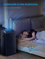 Aire acondicionado portatil Midea MAP12S1TBL 12000 BTU 10000 BTU SACC inversor ultra silencioso cobertura 450 pies cuadr