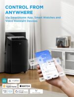 Aire acondicionado portatil Midea MAP12S1TBL 12000 BTU 10000 BTU SACC inversor ultra silencioso cobertura 450 pies cuadr