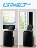 Aire acondicionado portatil Midea MAP12S1TBL 12000 BTU 10000 BTU SACC inversor ultra silencioso cobertura 450 pies cuadr
