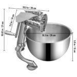 VEVOR Rallador de queso rotativo, mandolina rotativa de zinc para verduras, mandolina manual de queso con 5 conos de cor
