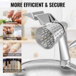 VEVOR Rallador de queso rotativo, mandolina rotativa de zinc para verduras, mandolina manual de queso con 5 conos de cor