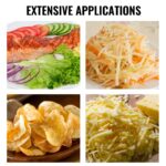 VEVOR Rallador de queso rotativo, mandolina rotativa de zinc para verduras, mandolina manual de queso con 5 conos de cor