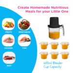 EVLA'S Máquina Doble para Preparar Alimentos para Bebés con 2 Cestas de Vapor, Vaporizador, Licuadora, Molinillo, Proces