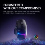 Mouse Gamer Inalámbrico Logitech G502 X Plus 910-006160 interruptores LIGHTFORCE RGB 13 botones palanca infinita batería
