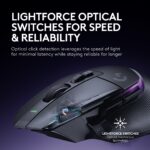 Mouse Gamer Inalámbrico Logitech G502 X Plus 910-006160 interruptores LIGHTFORCE RGB 13 botones palanca infinita batería