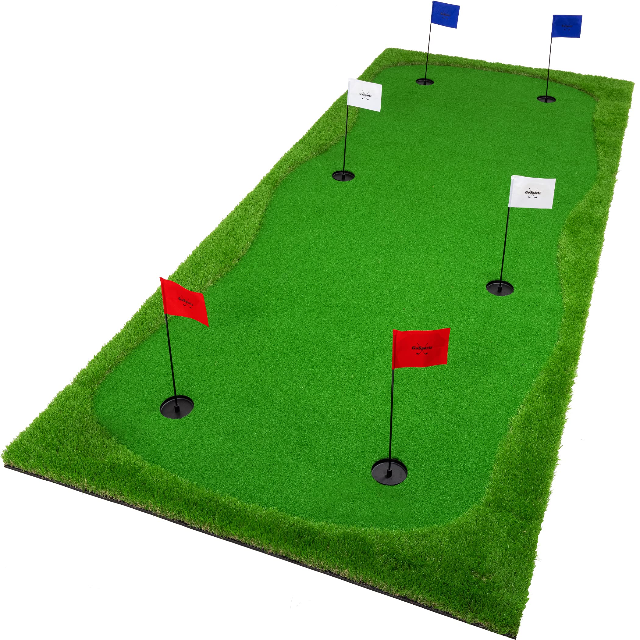 Version 1.0.0 GoSports Putting Green para práctica de putting en interiores y exteriores – Elige 10 pies x 5 pies o 12 pies x 5 pies