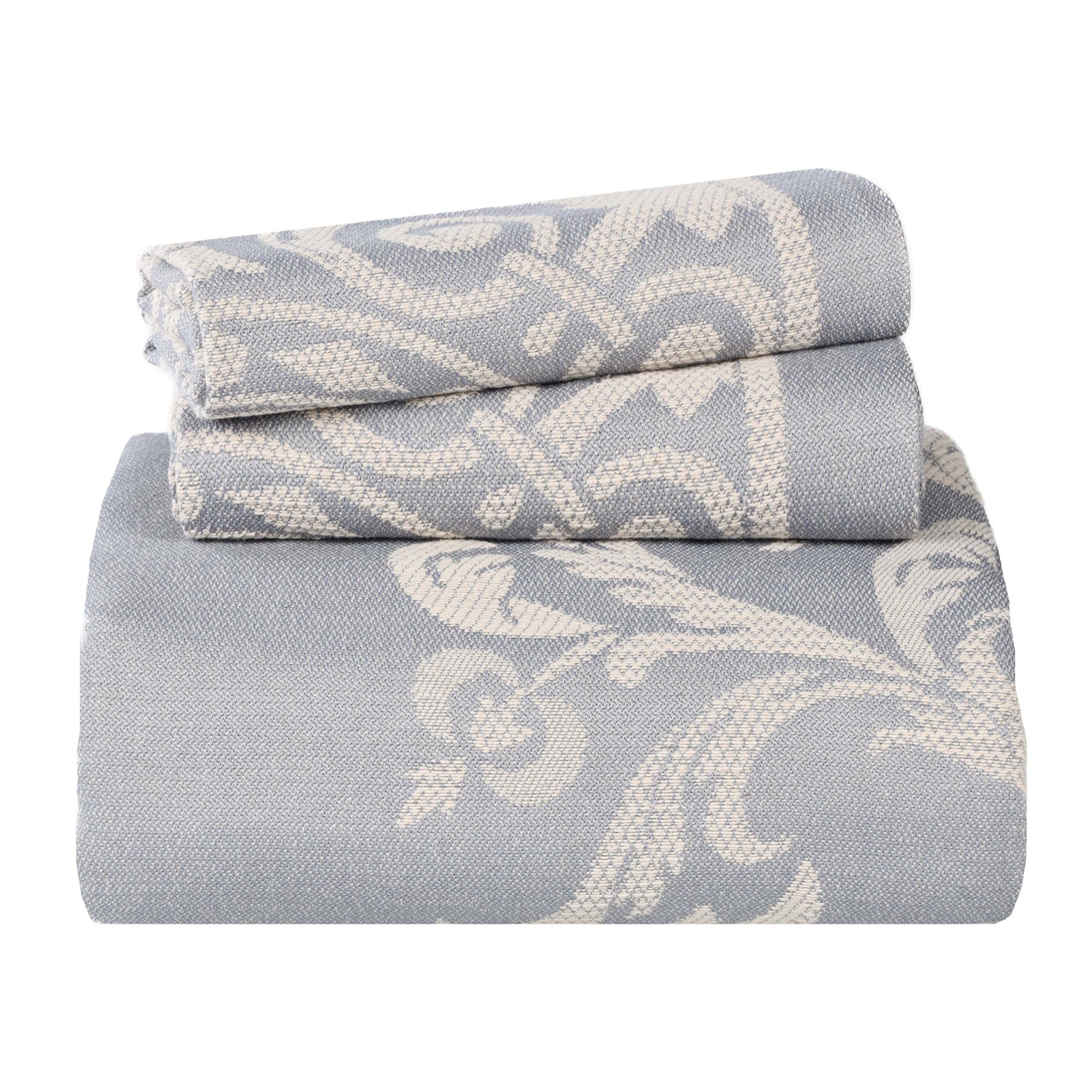 Version 1.0.0 Juego de colcha jacquard medallón algodón Superior BEDSPREAD ADA-KG-SB 3 piezas colección Adalie King