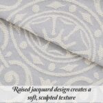 Juego de colcha jacquard medallón algodón Superior BEDSPREAD ADA-KG-SB 3 piezas colección Adalie King