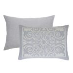 Juego de colcha jacquard medallón algodón Superior BEDSPREAD ADA-KG-SB 3 piezas colección Adalie King