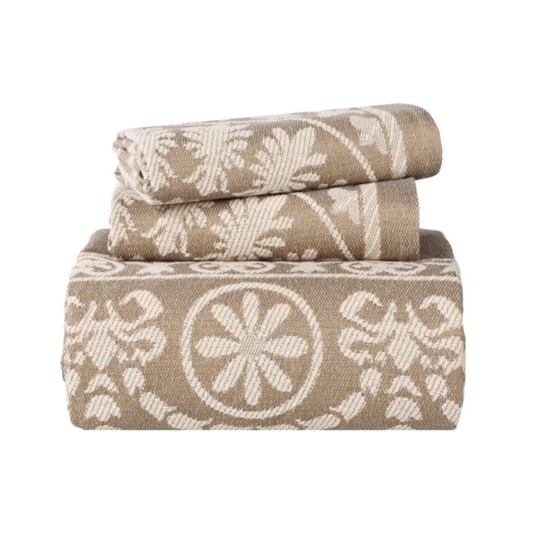 Juego de colcha Superior Kymbal BEDSPREAD KYM-KG-TP mezcla de algodón jacquard medallón 3 piezas King