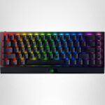 Teclado mecánico inalámbrico Razer BlackWidow V3 Mini HyperSpeed RZ03-03892000-R3M1 65% interruptores verdes táctiles te