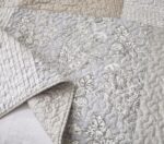 Juego de edredón Chezmoi Collection Green Living Group Quinn-Quilt-King 3 piezas algodón prelavado reversible estampado