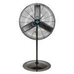 Ventilador de Pedestal Oscilante Industrial Tornado HI-FAN-30POF-WR-1P 30 Pulgadas Certificación cETL