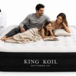 Colchón de aire Queen King Koil KK16C2BK29316 con bomba de aire integrada elevado parte superior acolchada