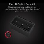 Ratón Inalámbrico para Juegos ASUS ROG Gladius III P706 Trimodo 2.4GHz Bluetooth USB Sensor 19000 DPI Hot-Swap Push-Fit