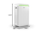 Purificador de aire inteligente con monitor de calidad AprilAire AP09550V filtro HEPA para habitaciones grandes hasta 46