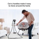 Graco DuetConnect® LX Portabebé Colgante y Balancín, Asiento Balancín Multi-Dirección para Bebé, Varias Velocidades de C