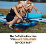 OutdoorMaster Bomba de aire SUP de alta presión de 16 PSI con batería recargable, The Whale, función inteligente de infl