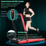 Caminadora Plegable 2 en 1 GYMAX 4.75 HP bajo escritorio pantalla táctil LED control de app frecuencia cardíaca y mando