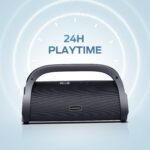 Monster Adventurer Max Boombox - Altavoz Bluetooth IPX7 impermeable para exteriores con doble subwoofer, sonido estéreo