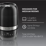 Humidificador Ultrasónico Niebla Fría Honeywell Reflection HUL900B 1.4 galones negro controles táctiles temporizador 12