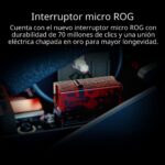 Raton inalambrico para juegos ASUS ROG Spatha X P707 MMO MOBA 12 botones 19000 DPI modo dual 2.4GHz cable USB-C 168g bat