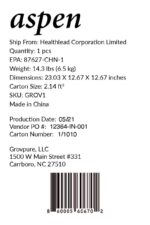 Purificador de aire germicida Grovpure GROV1 Aspen filtro H13 HEPA y lampara UVC