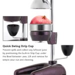 Tribest Pro MJP-105 XL Máquina exprimidora manual profesional de prensa en frío para granadas y cítricos (morado) MJP-10