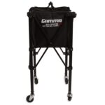 Carrito transportador de pelotas GAMMA BEZP para tenis pickleball y pádel capacidad 150 a 250 pelotas plegable portátil
