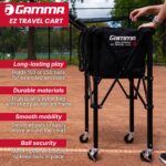 Carrito transportador de pelotas GAMMA BEZP para tenis pickleball y pádel capacidad 150 a 250 pelotas plegable portátil