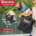 Carrito transportador de pelotas GAMMA BEZP para tenis pickleball y pádel capacidad 150 a 250 pelotas plegable portátil