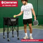 Carrito transportador de pelotas GAMMA BEZP para tenis pickleball y pádel capacidad 150 a 250 pelotas plegable portátil