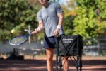 Carrito transportador de pelotas GAMMA BEZP para tenis pickleball y pádel capacidad 150 a 250 pelotas plegable portátil