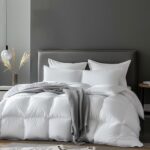 Edredon de plumon blanco mezcla Tencel algodon Blue Ridge Home Fashions BT-DC-54 calidez ligera potencia de relleno 650