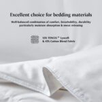 Edredon de plumon blanco mezcla Tencel algodon Blue Ridge Home Fashions BT-DC-54 calidez ligera potencia de relleno 650