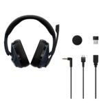 Auriculares para juegos EPOS H3Pro Hybrid con micrófono Bluetooth cancelación de ruido ANC y dongle inalámbrico para PC