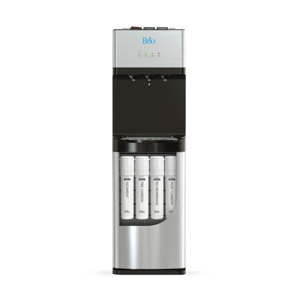 Dispensador de agua enfriador sin garrafón Brio Serie 500 CLPOU520UVRO4 purificador ósmosis inversa UV