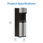 Dispensador de agua enfriador sin garrafón Brio Serie 500 CLPOU520UVRO4 purificador ósmosis inversa UV