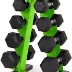 CAP Barbell Juego de mancuernas de 150 libras con estante, serie Color